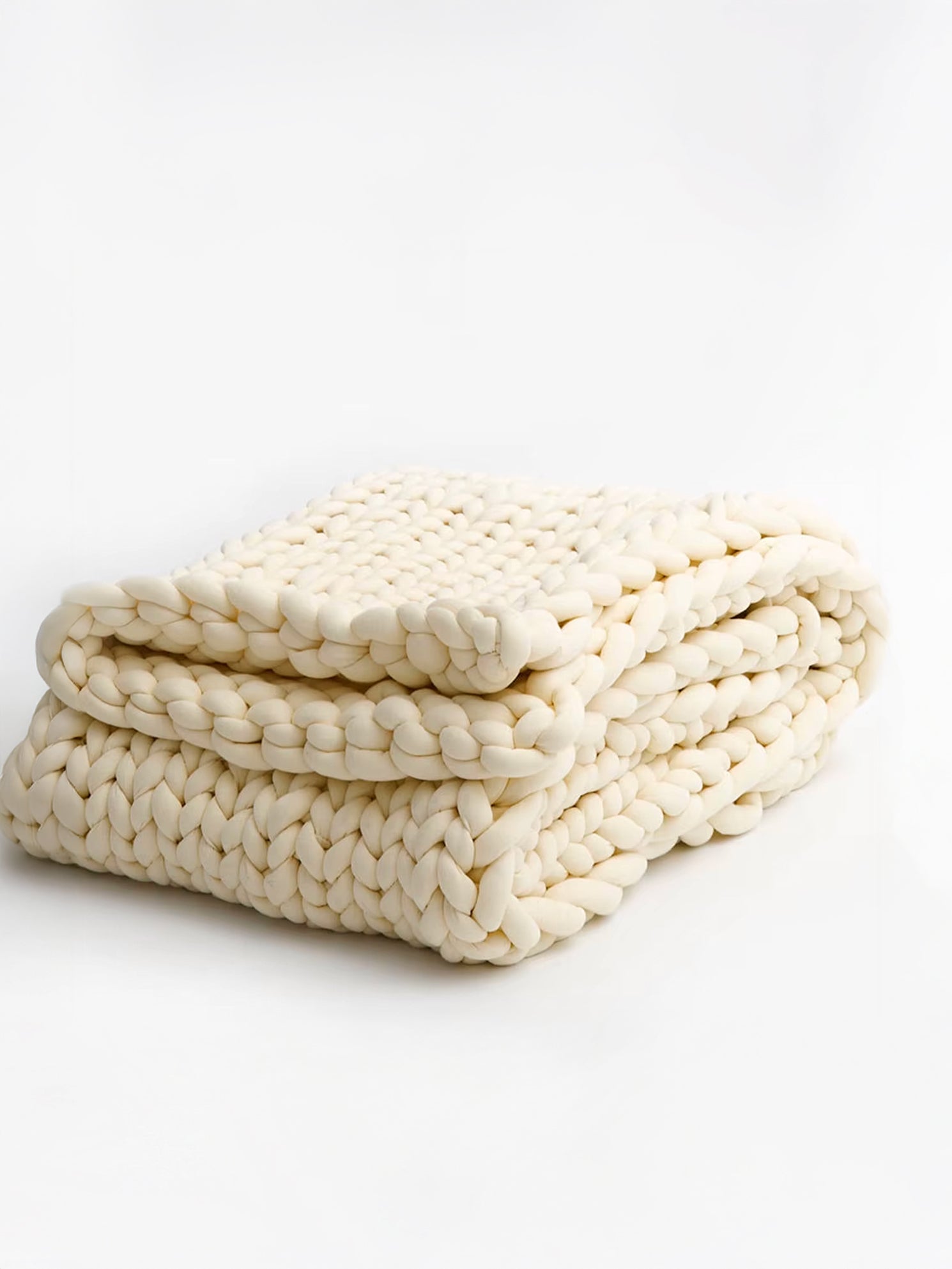 Weighted Snuggle Knit - Cream