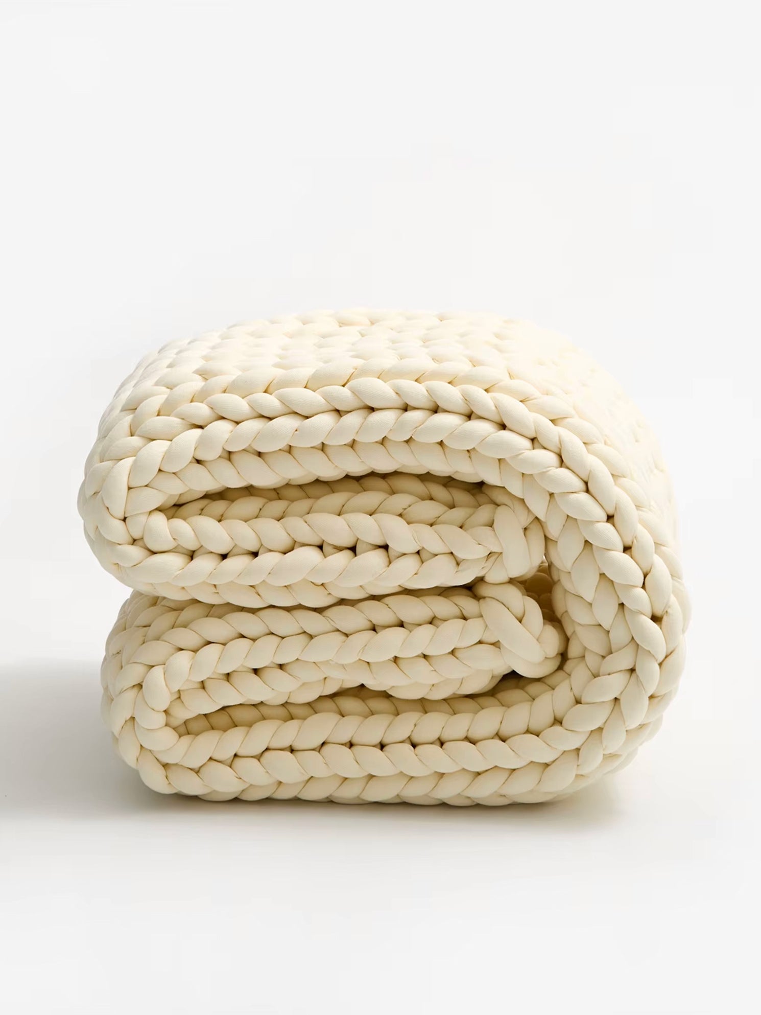 Weighted Snuggle Knit - Cream