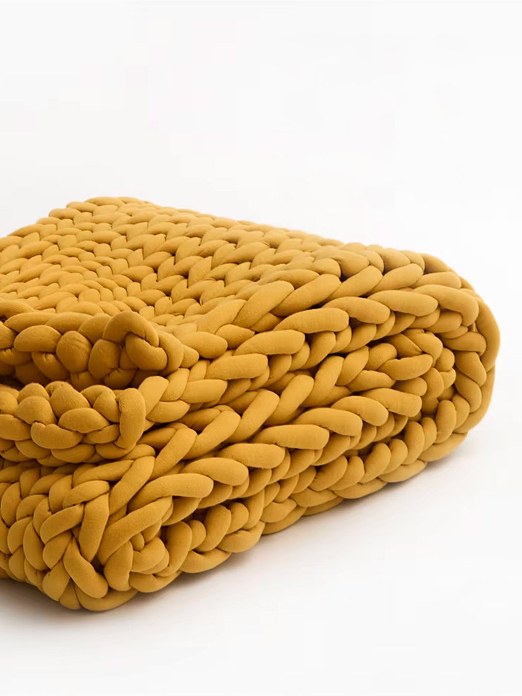 Weighted Snuggle Knit - Mustard
