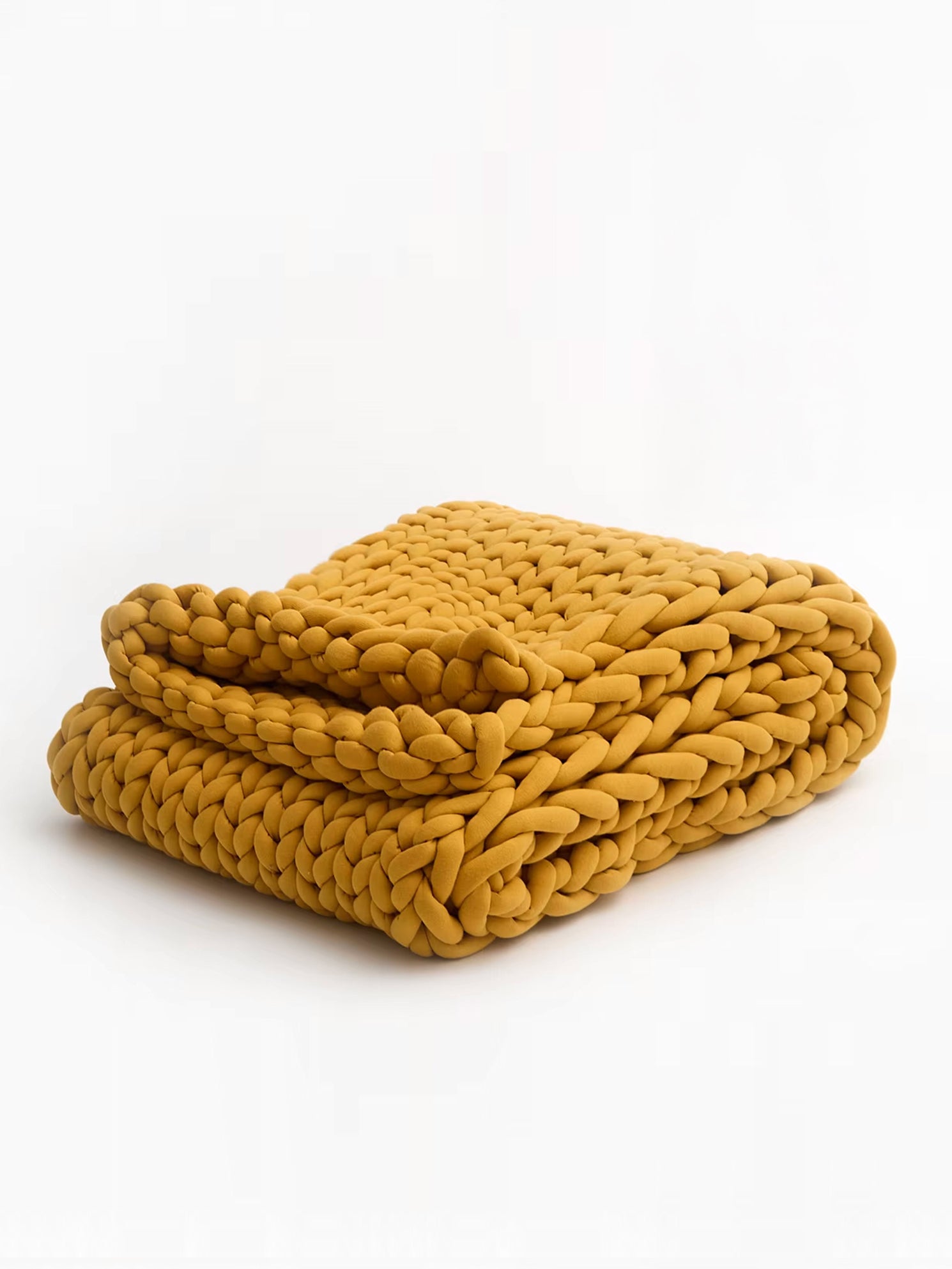 Weighted Snuggle Knit - Mustard