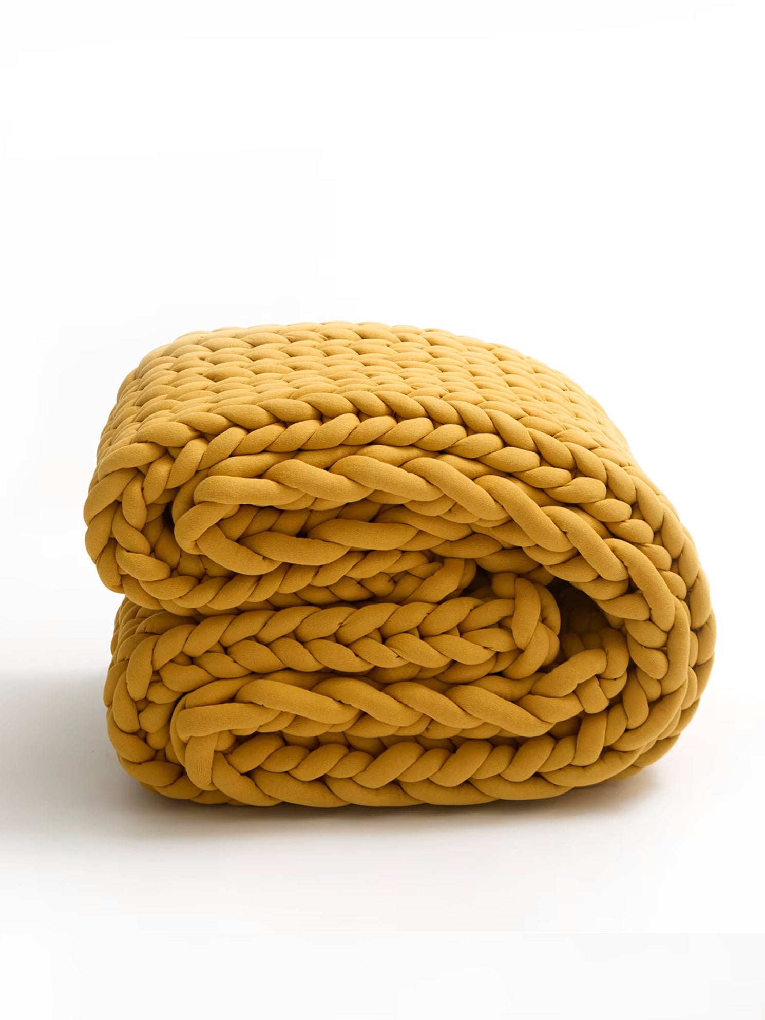 Weighted Snuggle Knit - Mustard